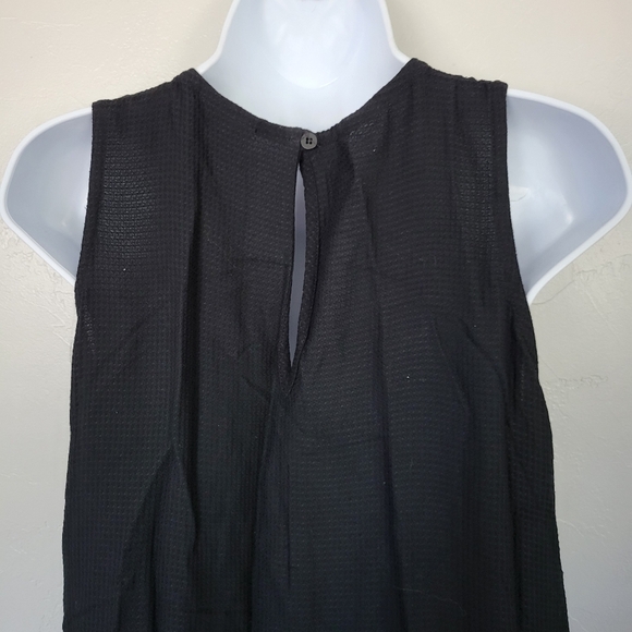 Eileen Fisher Women's Black Maxi Dress Sleeveless Keyhole Back Tank Top Sm Med - Picture 6 of 8